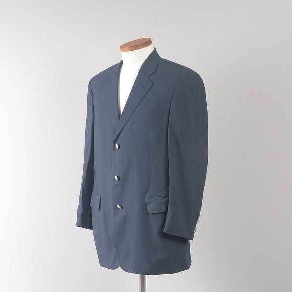 Jack Victor Parsow's Men's Coat Blazer 100% Wool Charcoal Gray 43R